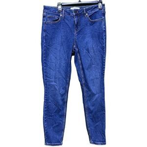 Calvin Klein Women’s Skinny Jeans Five Pocket‎ Style Button Closure Blue Size 10